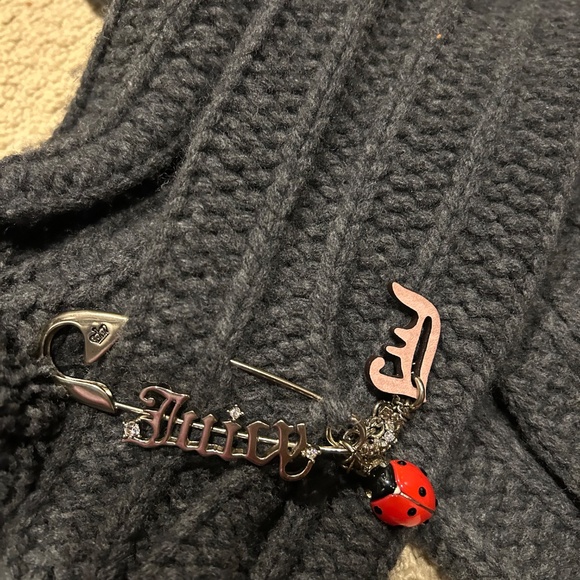 Authentic Extra Long Juicy Couture Cashmere and Wool Scarf - Picture 4 of 7